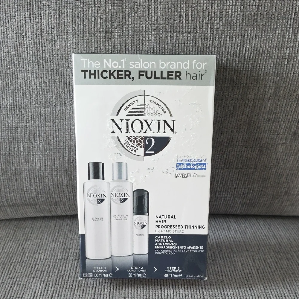 Nioxin System 2 Hair Care Kit - For‎ Thicker, Fuller, Natural Hair, New In Box.